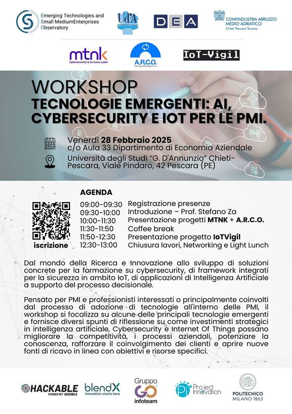 Workshop Tecnologie Emergenti